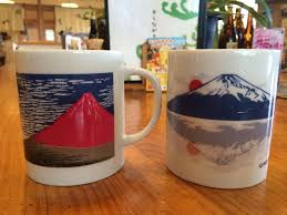 富士山色変わりマグカップ